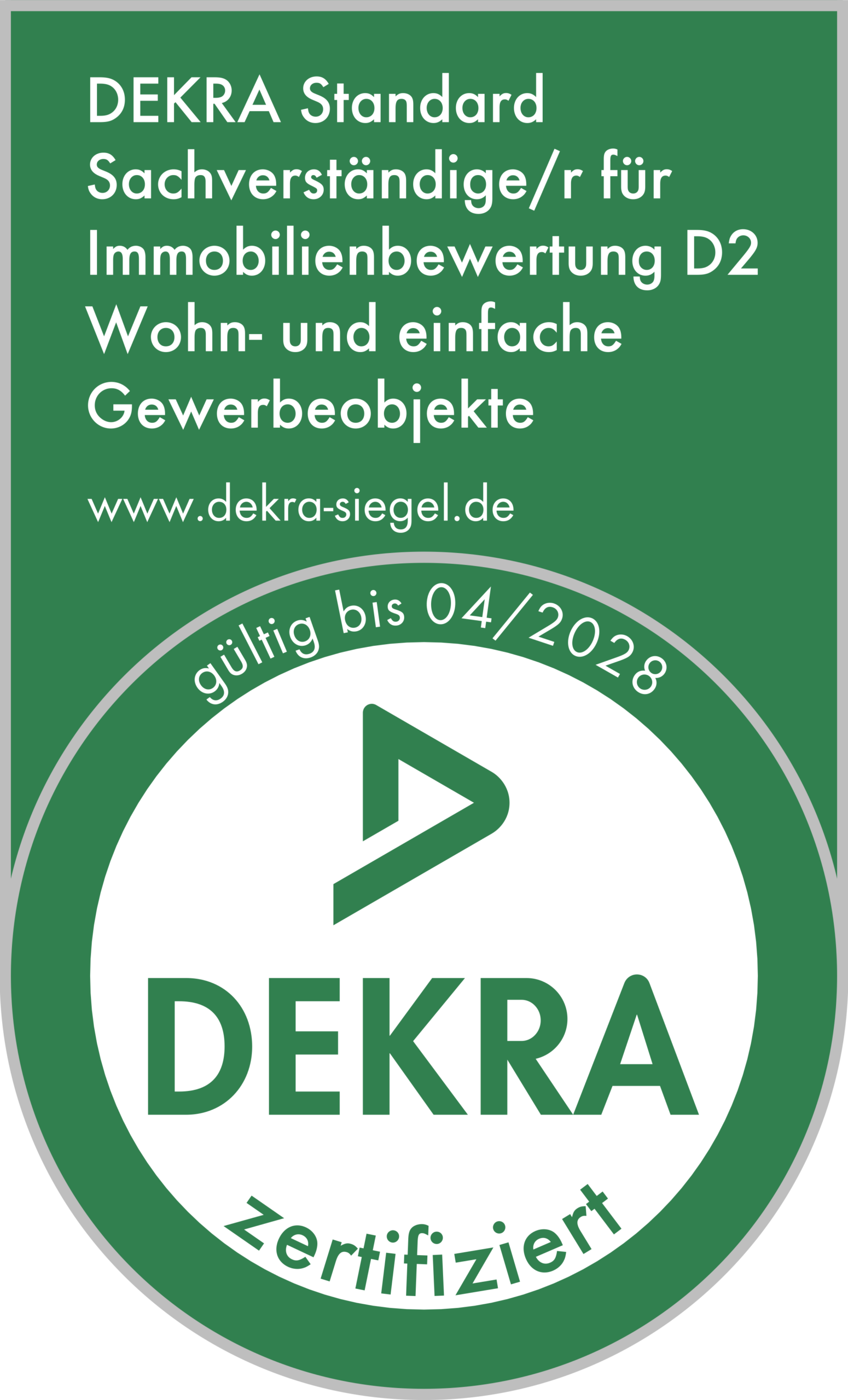 DEKRA zertifiziert – Sachverständige/r für Immobilienbewertung D2
